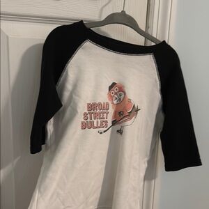 Kids Black and White Raglan Shirt